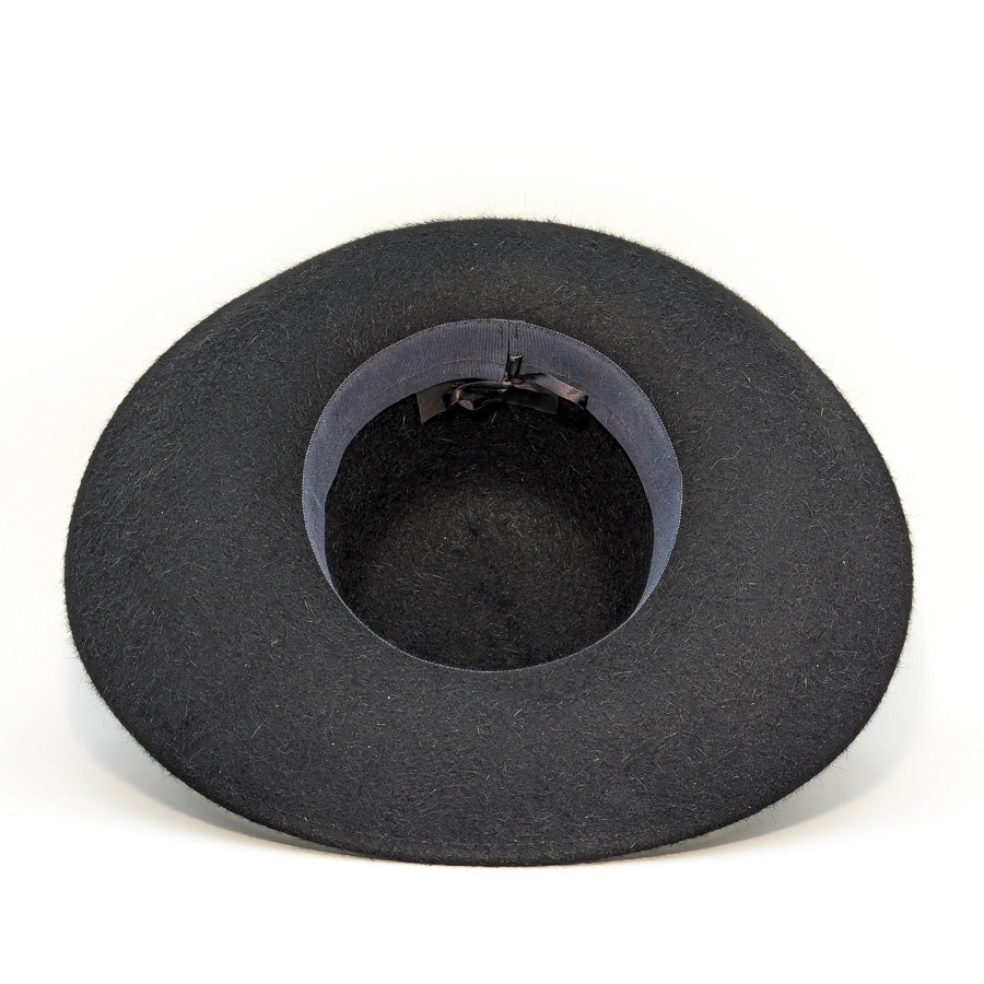 Black Open - Custom Felt Hat