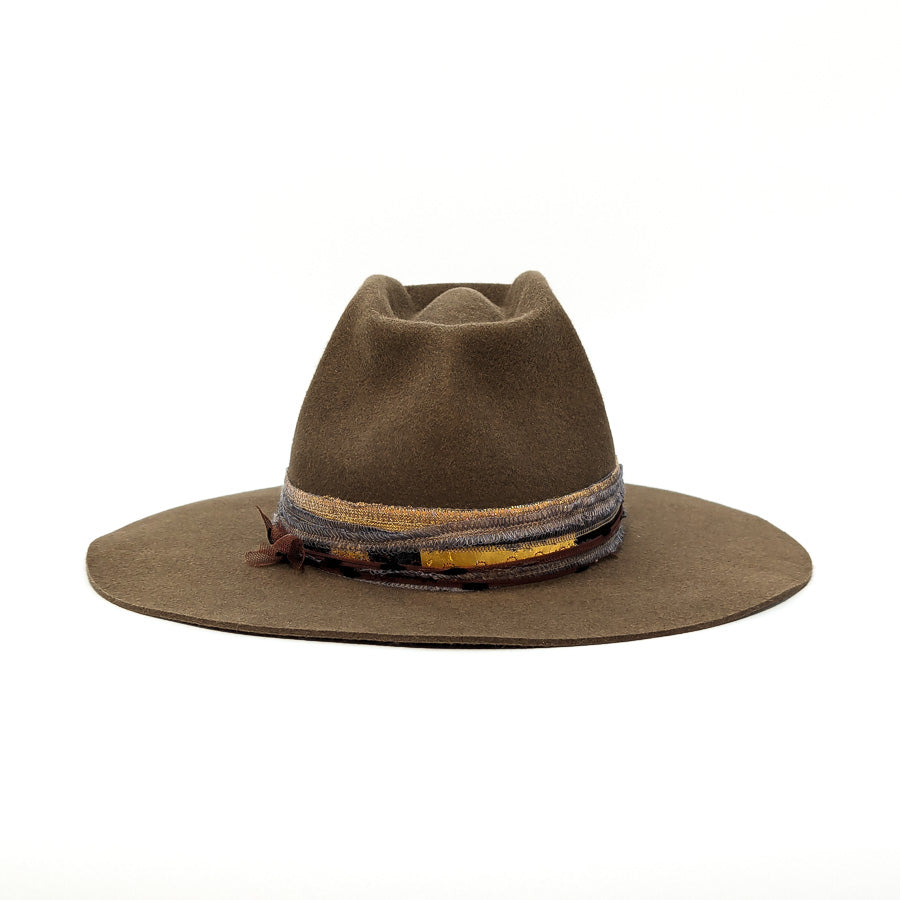 Pecan Pinched - Custom Felt Hat – The Flying Hatter