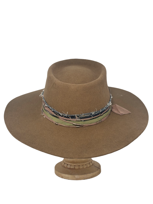 Pecan round- Custom felt Hat