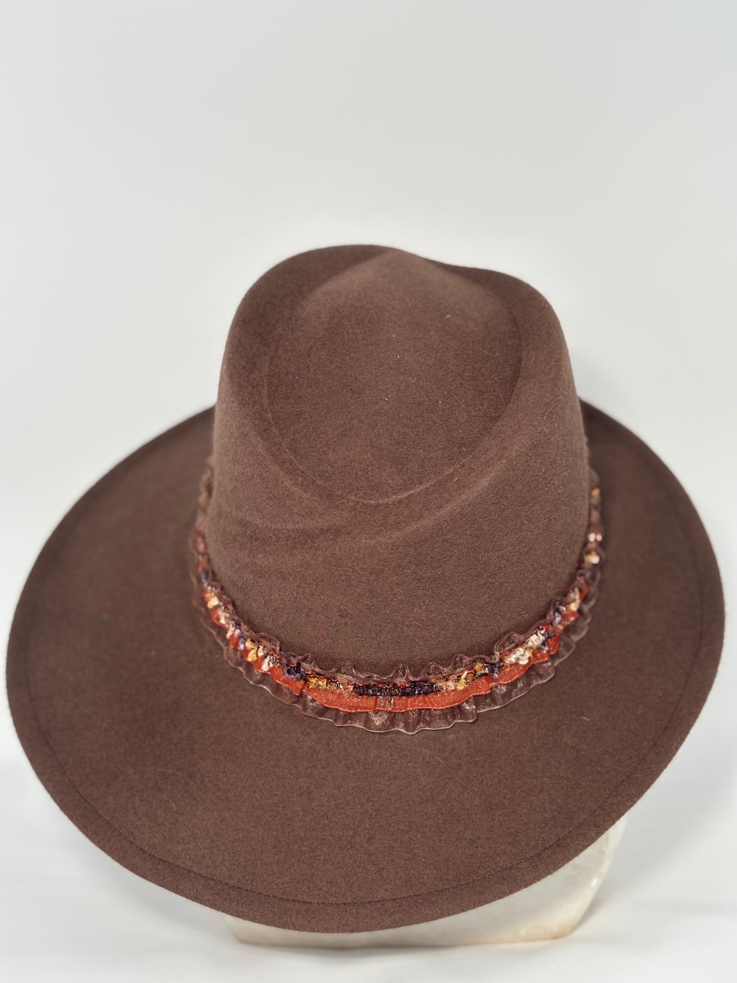 Brown Asymmetrical - Milliner Felt