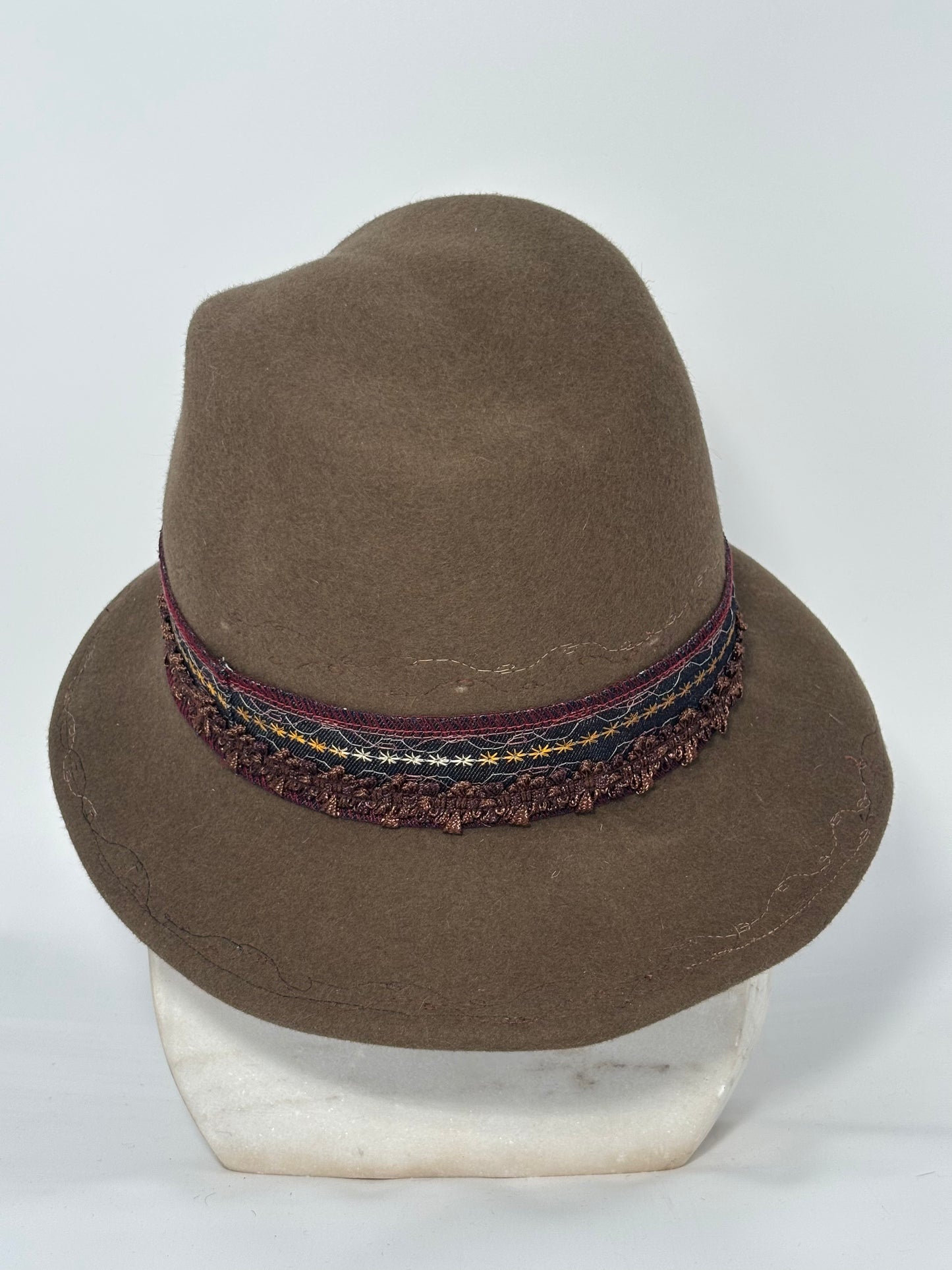 Olive Asymmetrical - Milliner Felt