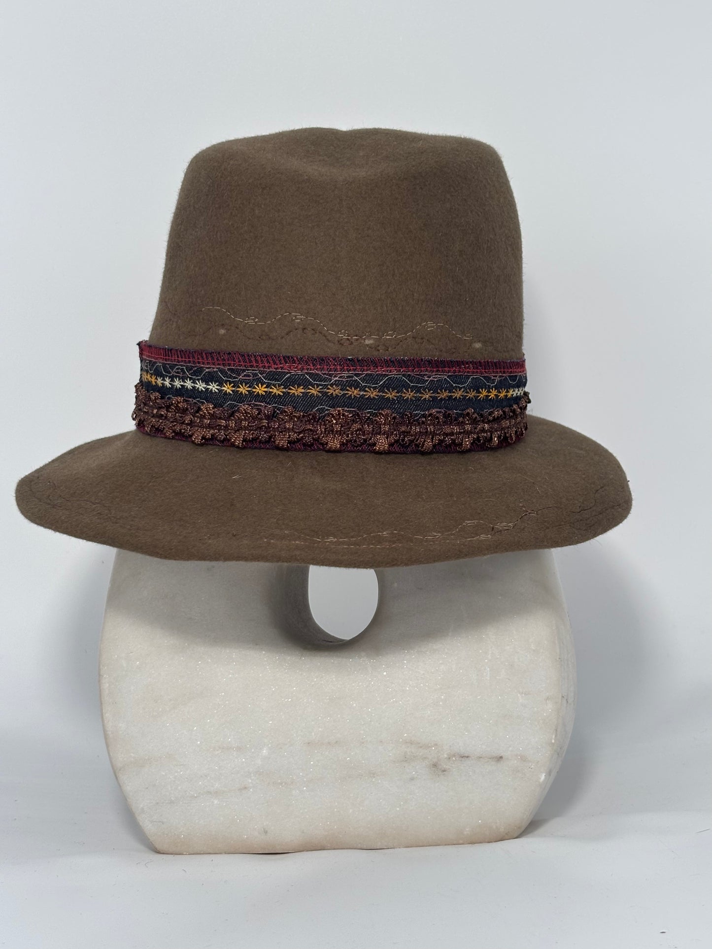 Olive Asymmetrical - Milliner Felt