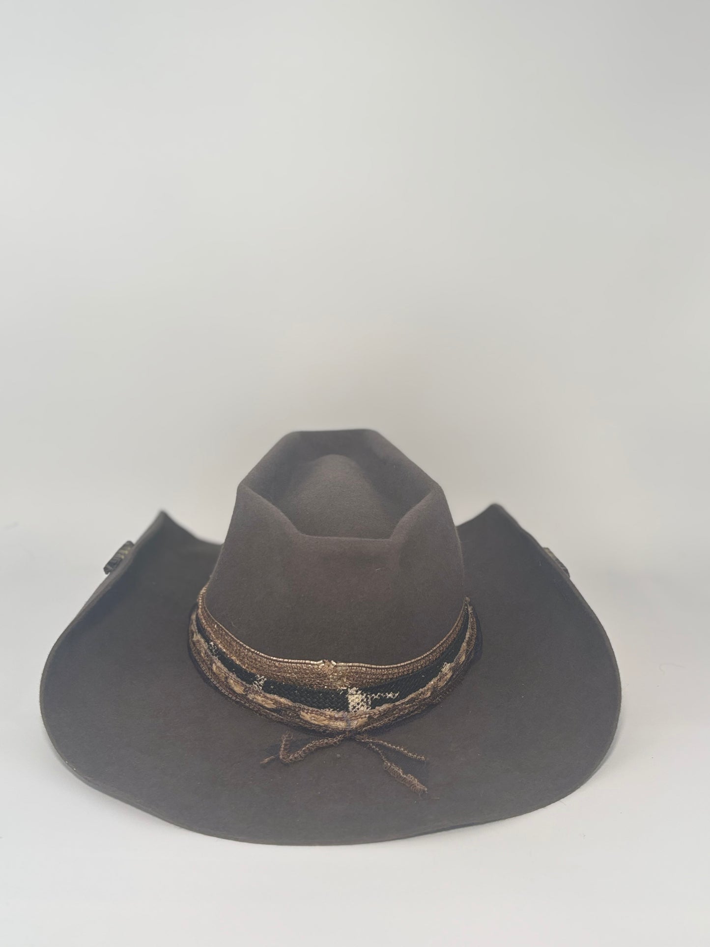 Gray Coffin Pinched- Custom Felt Hats