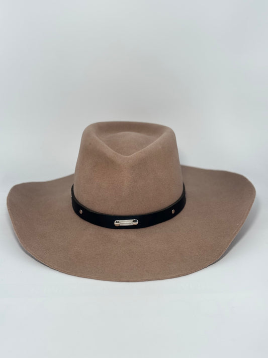 Pecan Pinched- Custom Felt Hat