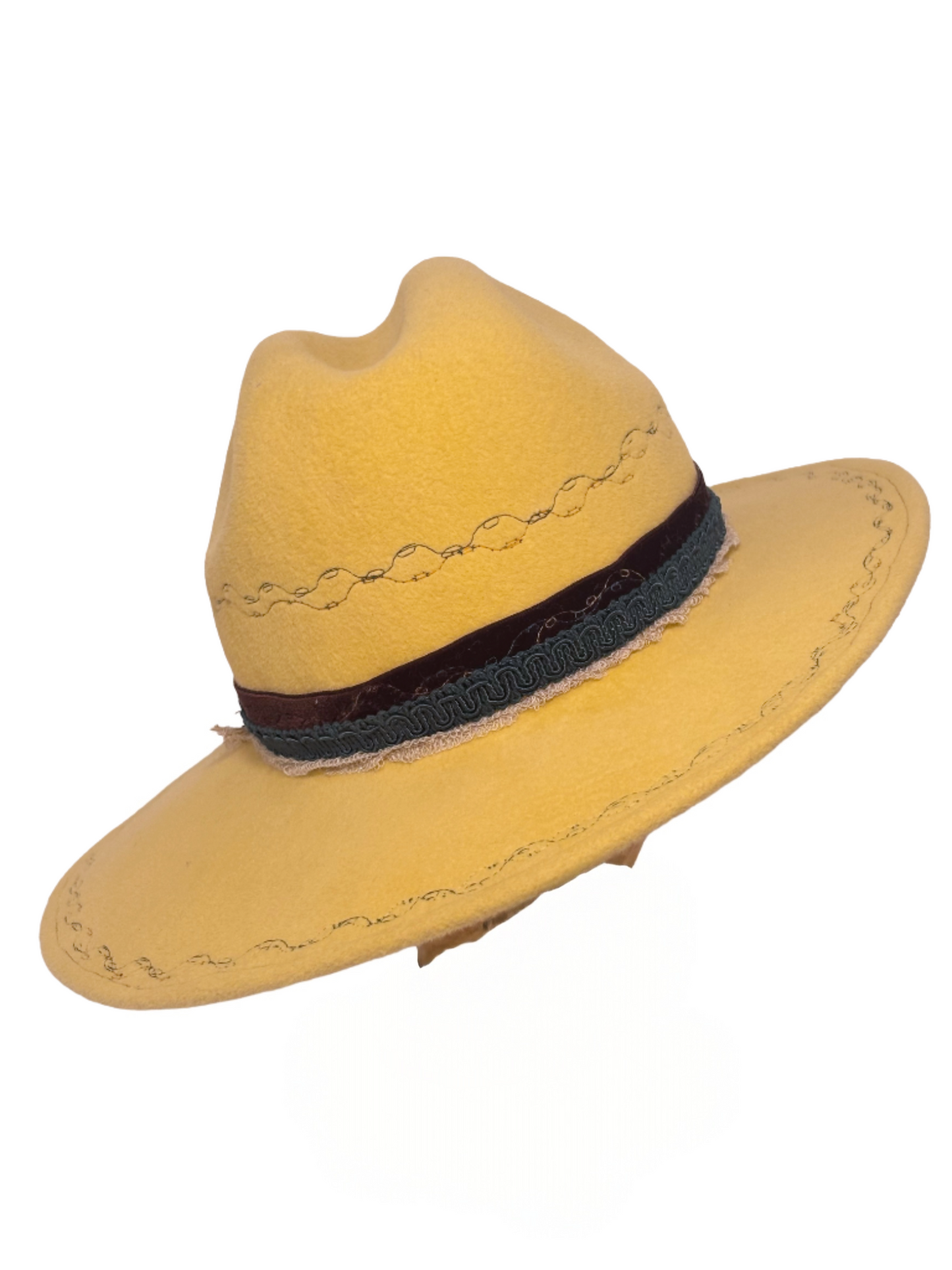 Butter Asymmetrical- Custom Felt Hat